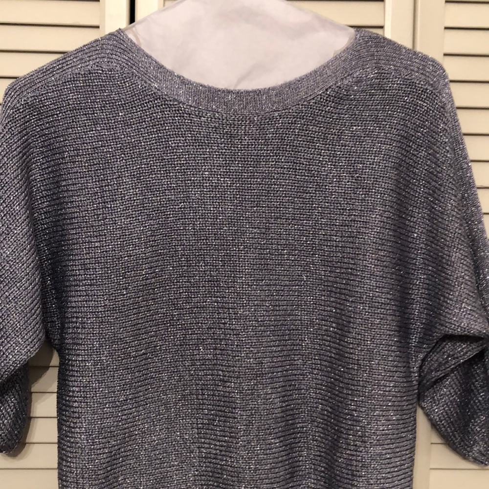 Gorgeous silver metallic sweater- Chico’s!
